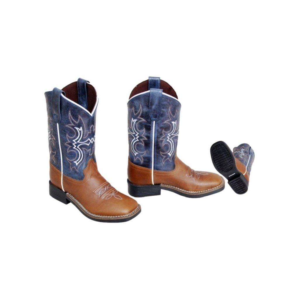 Cowboy Legend Western Boots Boys Square Toe Pull On 701-30K-CTR Image 2