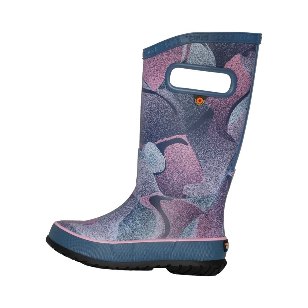 Bogs Outdoor Boots Girls Abstract Shapes Pull On Indigo Multi 73162 Image 1