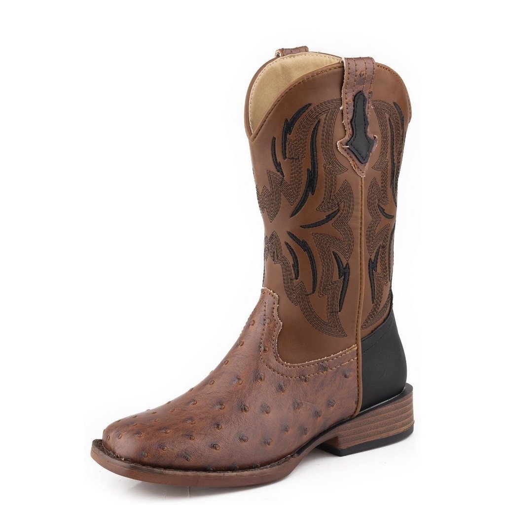 Roper Western Boots Boys Pull On Dalton Tan 09-018-1900-3118 TA Image 1