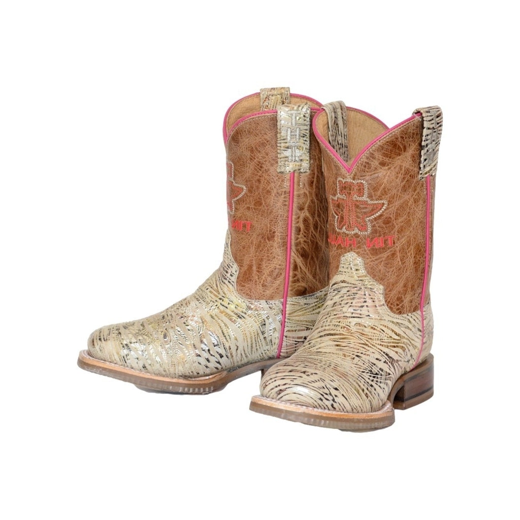 Tin Haul Western Boots Girls Golden Tiger Brown 14-018-0077-0892 BR Image 2