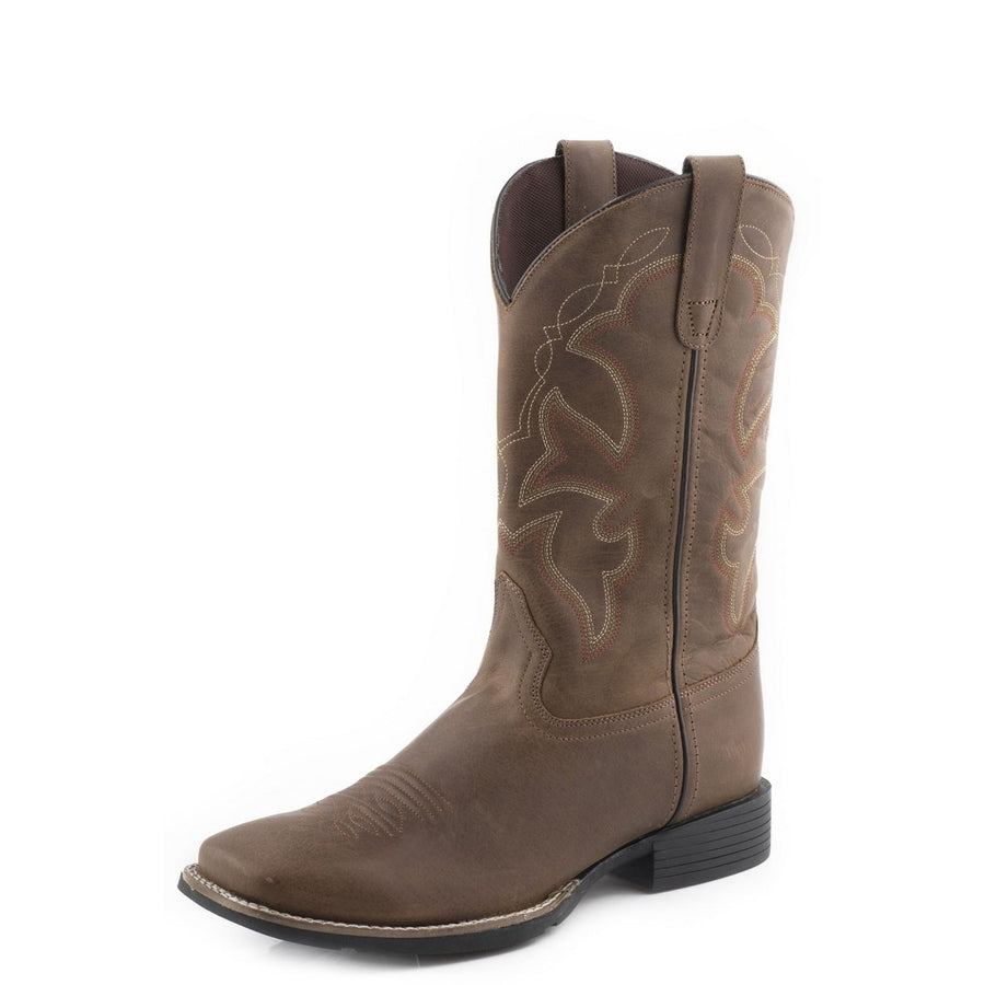 Roper Western Boots Boys Monterey Leather Tan 09-018-0911-3087 TA Image 1