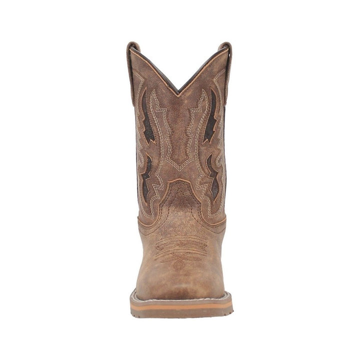 Dan Post Western Boots Boys 8" Pull On Marty Square Toe Tan DPC2981 Image 2