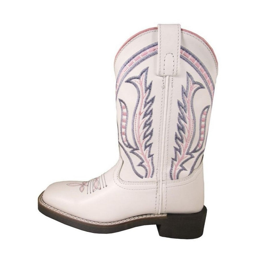 Smoky Mountain Western Boots Girls Dallas Square White 3247Y Image 1