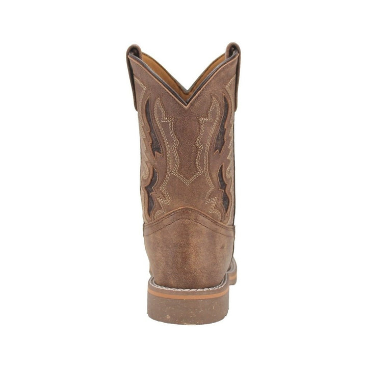 Dan Post Western Boots Boys 8" Pull On Marty Square Toe Tan DPC2981 Image 4