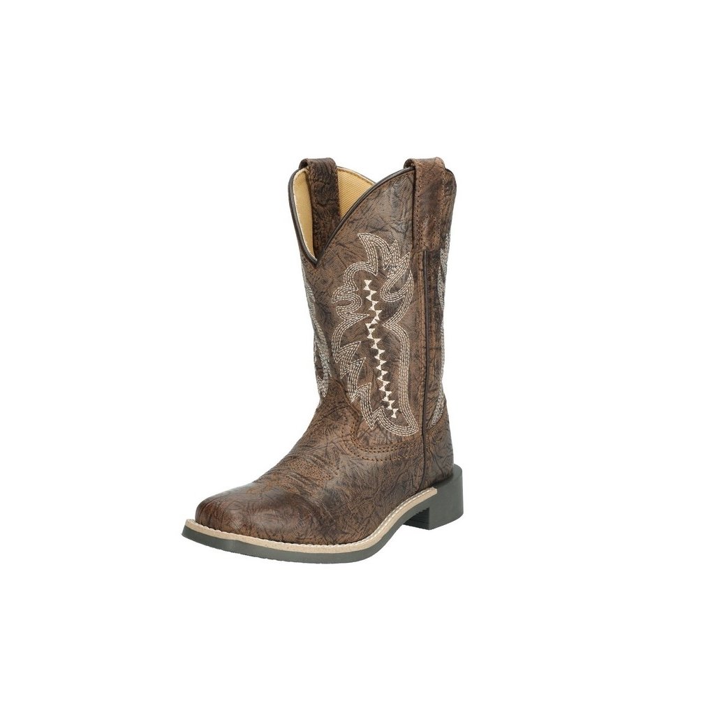 Smoky Mountain Western Boots Boys Presley Square Toe Brown 3311Y Image 1