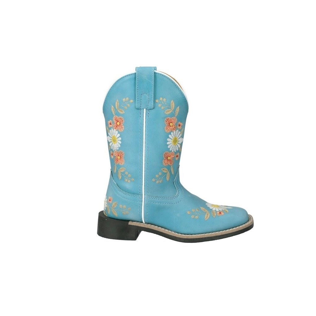 Smoky Mountain Western Boots Girls Desert Flowers Turquoise 3305Y Image 3