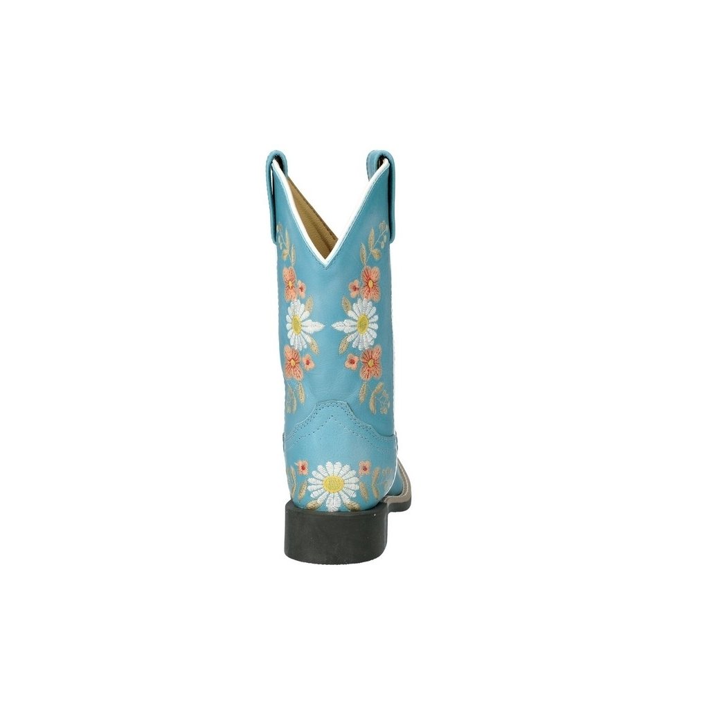 Smoky Mountain Western Boots Girls Desert Flowers Turquoise 3305Y Image 4