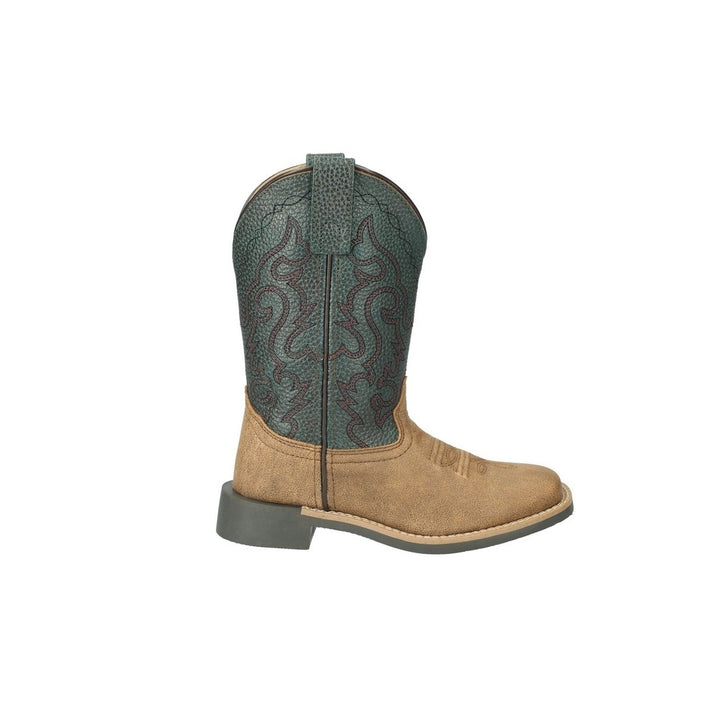 Smoky Mountain Western Boots Boys Midland Brown Pebble Green 3301Y Image 3