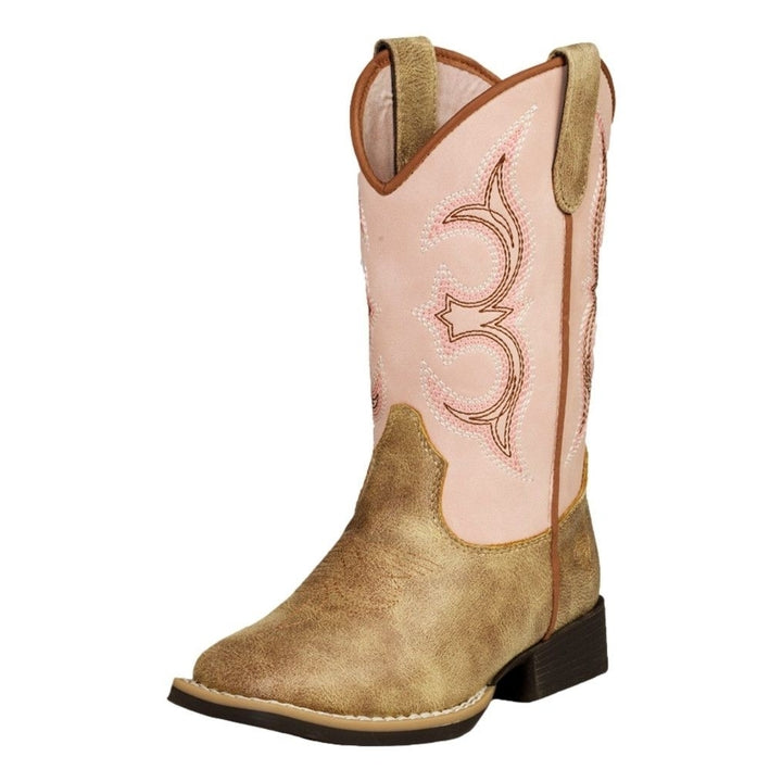 Twister Western Boots Girls Posy Square Toe Light Pink 446003624 Image 1