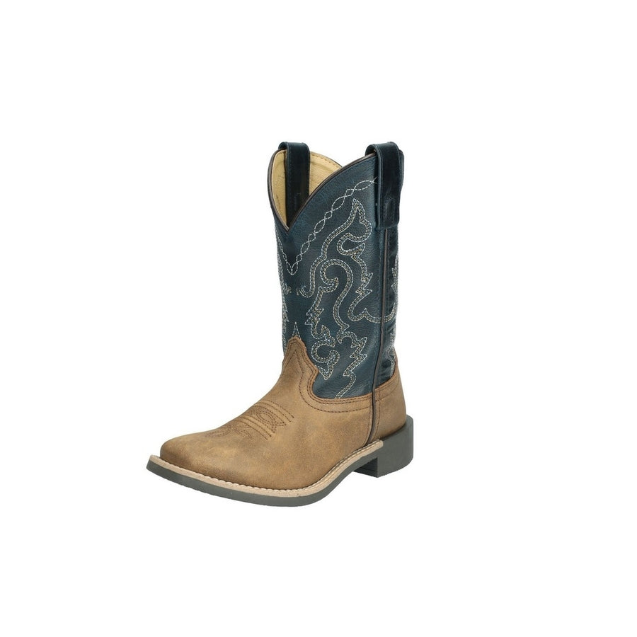 Smoky Mountain Western Boots Boy Midland Brown Distress Midnight 3300C Image 1