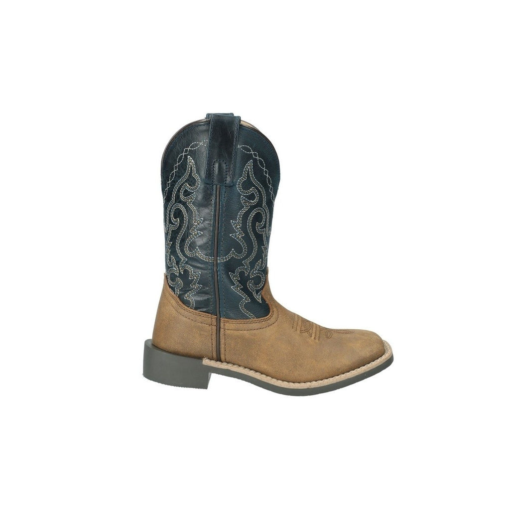 Smoky Mountain Western Boots Boy Midland Brown Distress Midnight 3300C Image 3