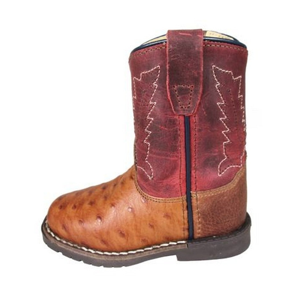 Smoky Mountain Western Boots Boys Autry Leather Cognac Red 3057T Image 1