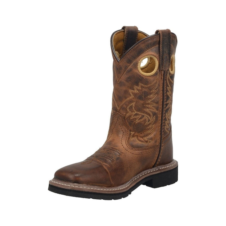 Dan Post Western Boots Boys 9" Amarillo Leather Brown DPC3932 Image 1