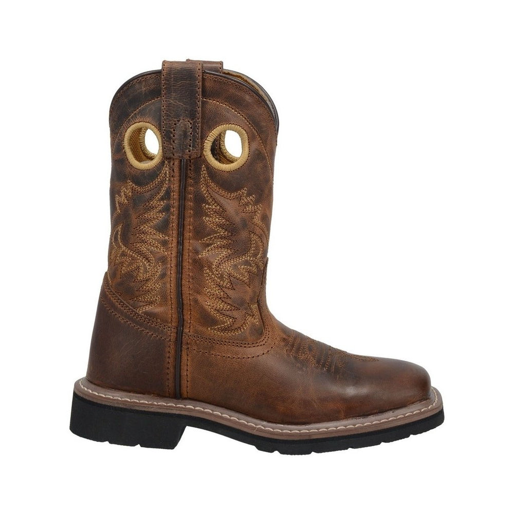 Dan Post Western Boots Boys 9" Amarillo Leather Brown DPC3932 Image 2