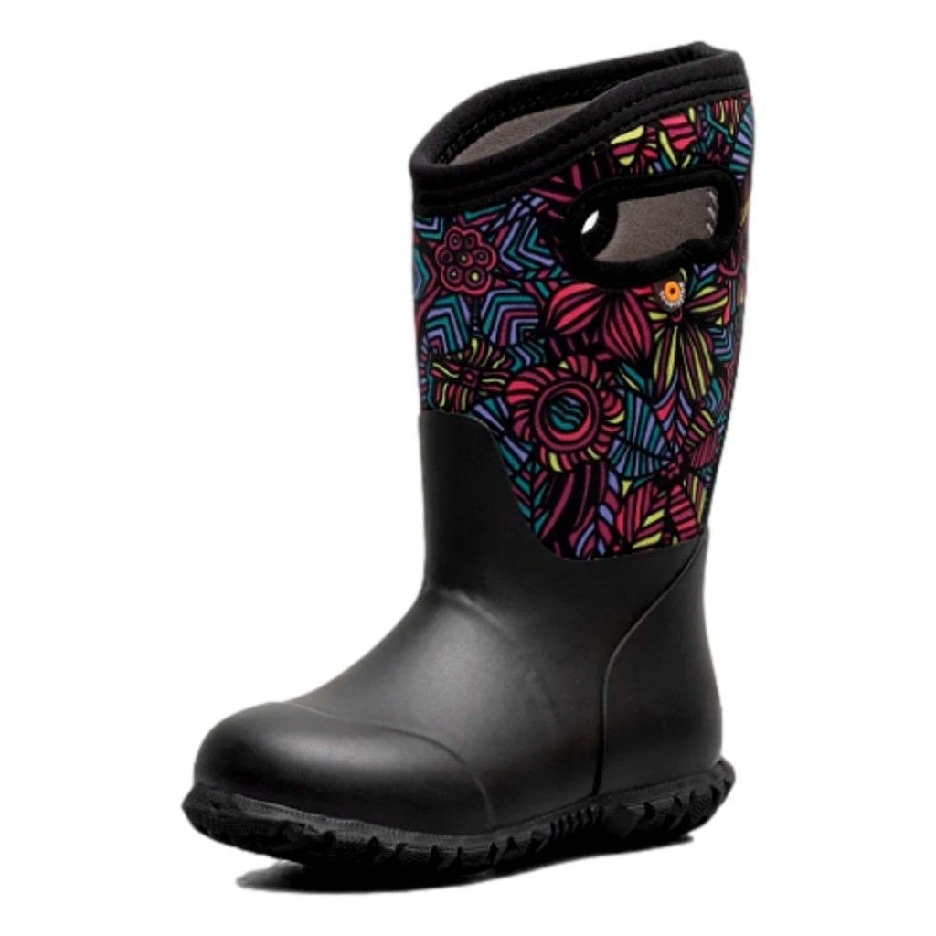 Bogs Outdoor Boots Girls Floral Wild Garden Print Easy On 72885 Image 1