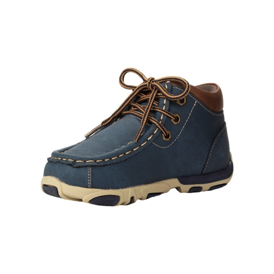 Twister Casual Boots Boys Jayden Chukka Leather Accent Blue 446008827 Image 1