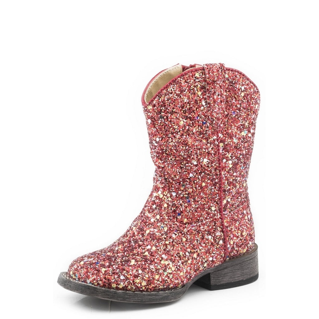 Roper Western Boot Girls Glitter Galore Red 09-017-1903-2995 RE Image 1