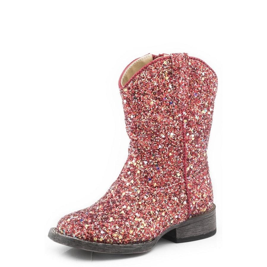 Roper Western Boot Girls Glitter Galore Red 09-017-1903-2995 RE Image 1