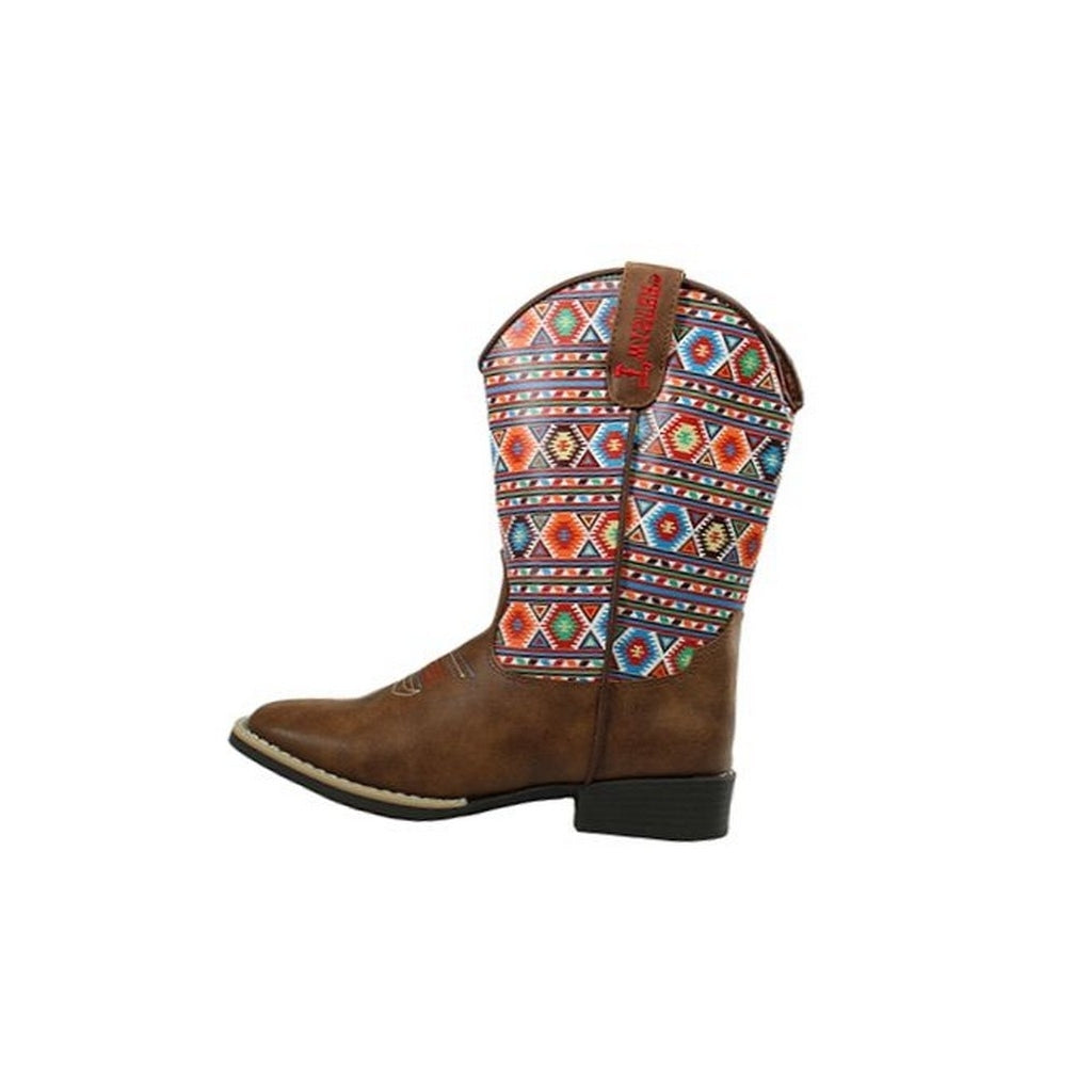 Twister Western Boots Girls Daniella Aztec Print TPR Outsole 4443502 Image 1