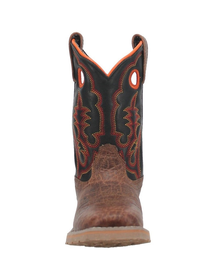 Dan Post Western Boots Boys Rye Square Toe Sand Black DPC3910 Image 2