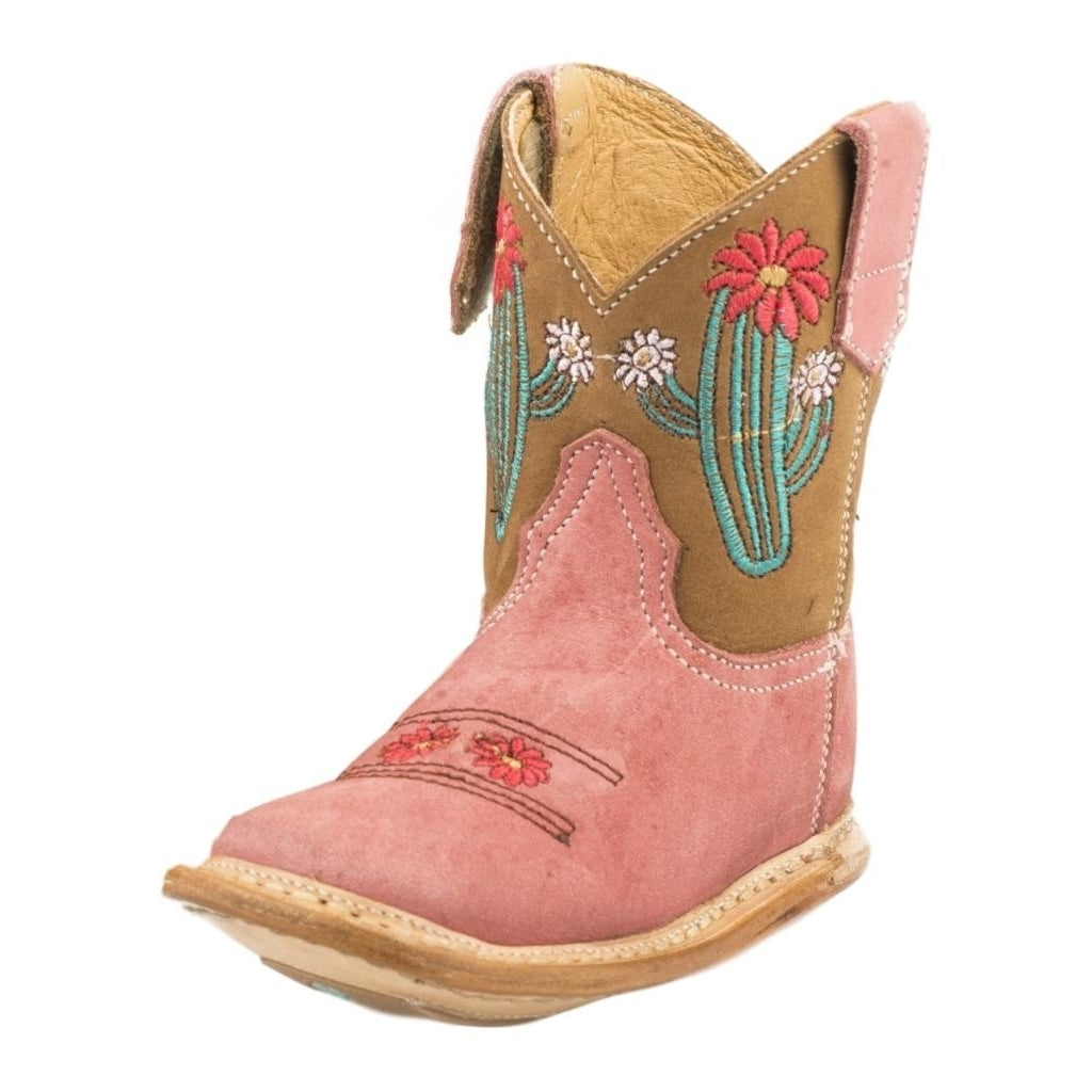 Roper Western Boots Girls Cowbabies Cactus Tan 09-016-7912-1364 TA Image 1