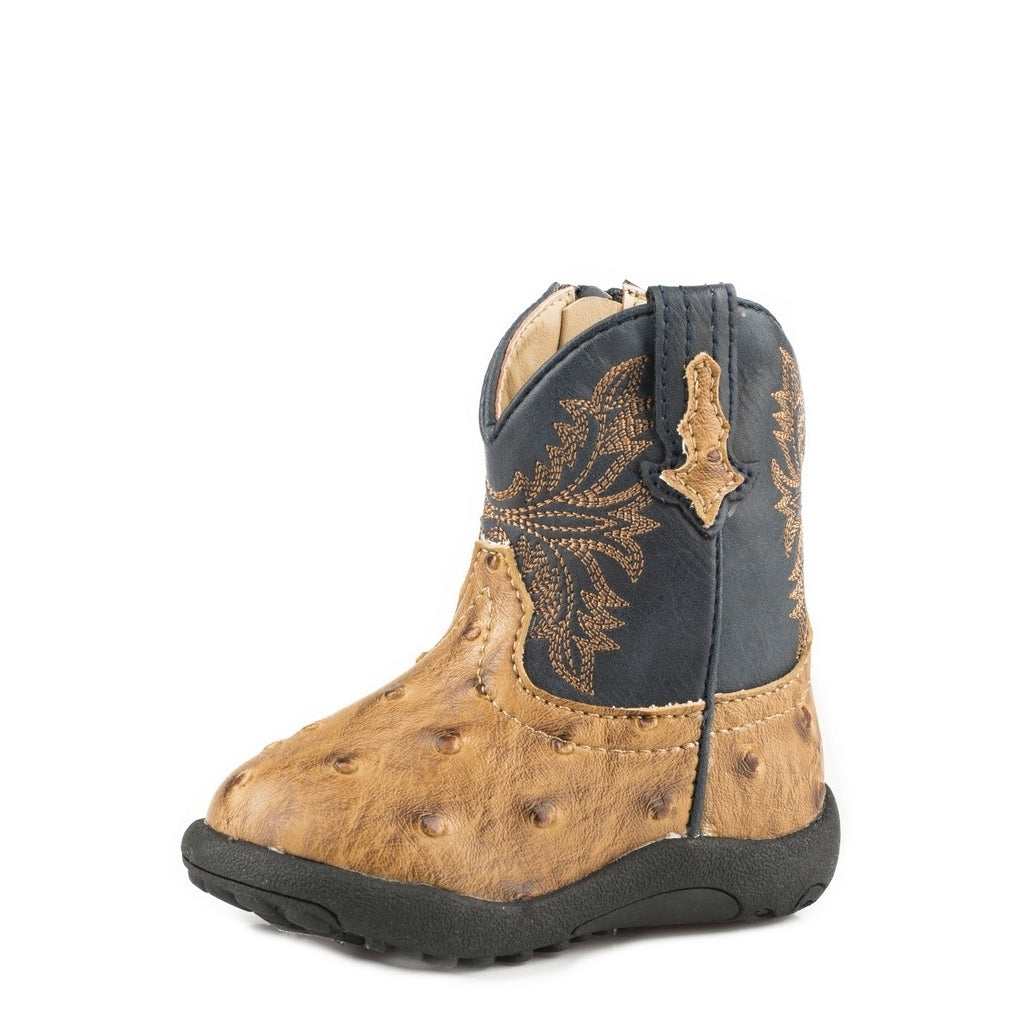 Roper Western Boots Boys Cowbabies Cowboy Cool Tan 09-016-1224-1526 TA Image 1