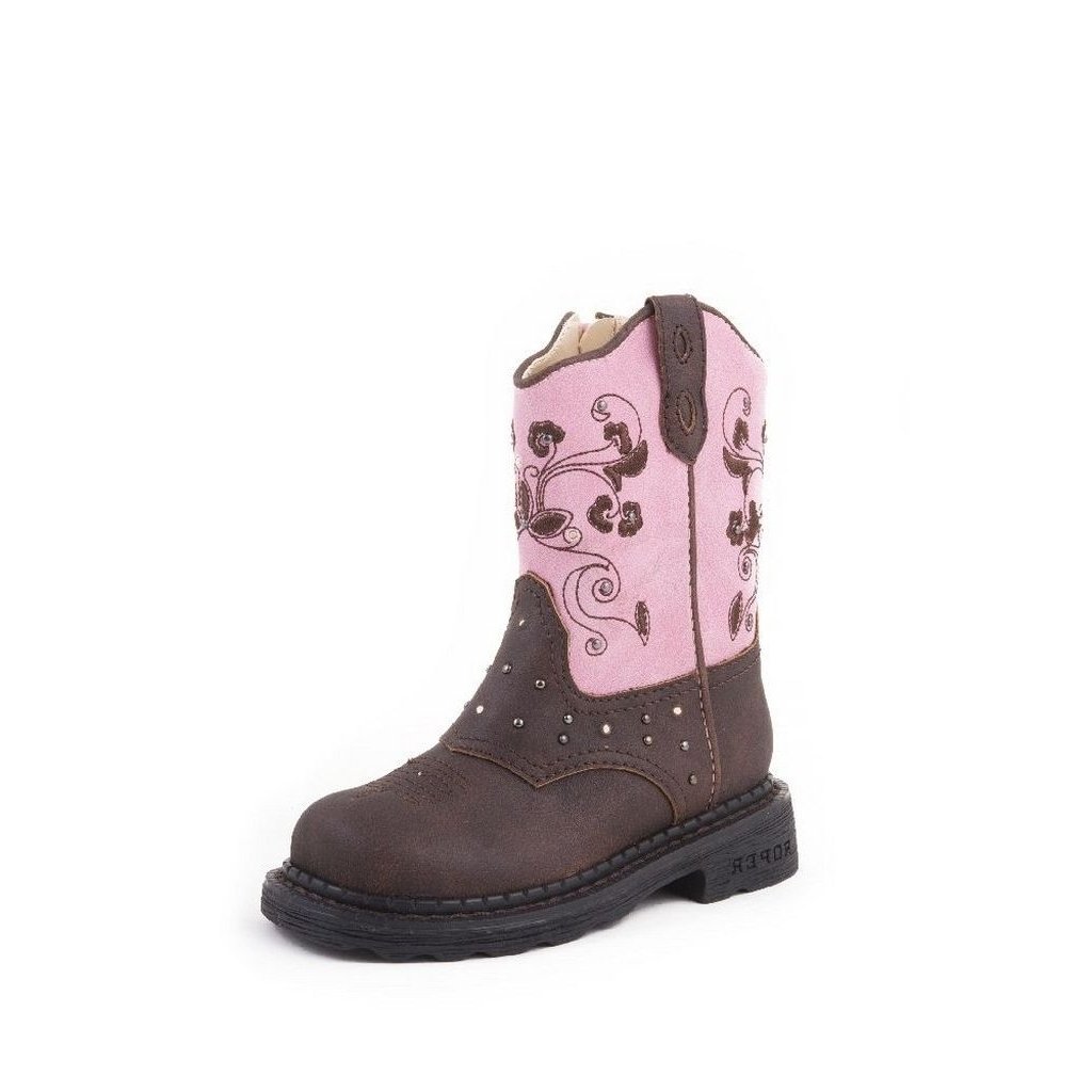 Roper Western Boots Girls Infants Lights Brown 09-017-1202-0022 BR Image 1