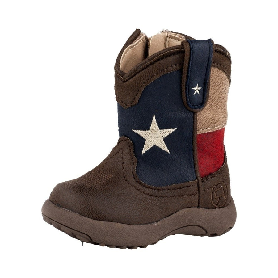 Roper Western Boots Boys Lone Star Texas Brown 09-016-1902-3015 BR Image 1