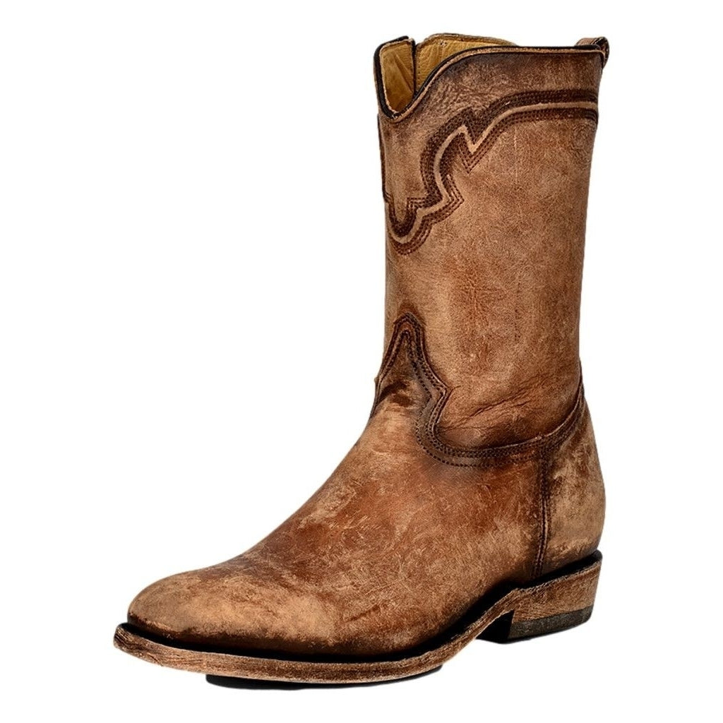 Corral Western Boots Mens Embroidery Zipper Leather Honey C3892 Image 1