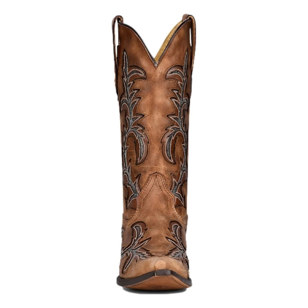 Corral Western Boots Mens Embroidery Inlay Leather Honey C3845 Image 2