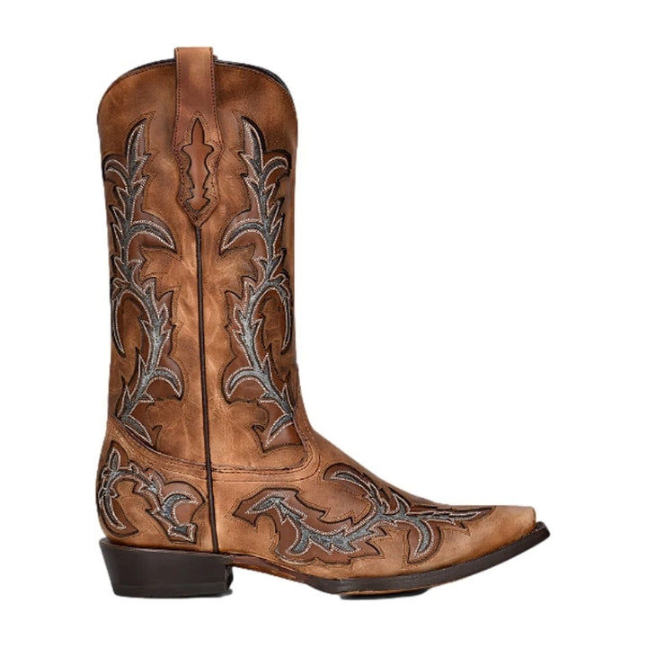 Corral Western Boots Mens Embroidery Inlay Leather Honey C3845 Image 3