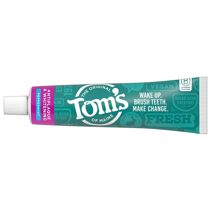 Toms of Maine Antiplaque and Whitening Toothpaste 4.6 Ounce (Pack of 4) Image 2