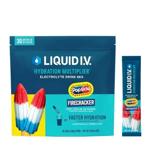 Liquid I.V. Hydration Multiplier Serving Stick PacksFirecracker (30 Count) Image 1