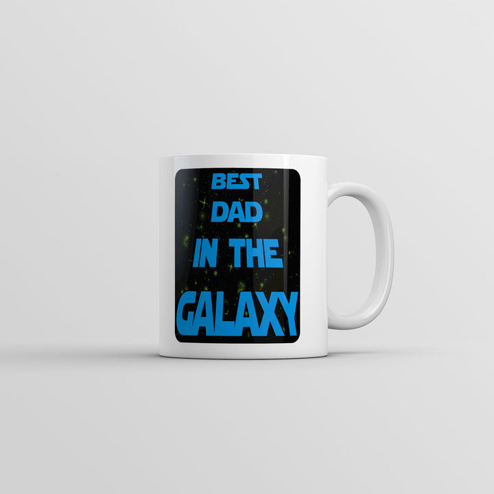 Best Dad In The Galaxy Mug Funny Fathers Day SciFi Movie Novelty Coffee Cup-11oz Image 1