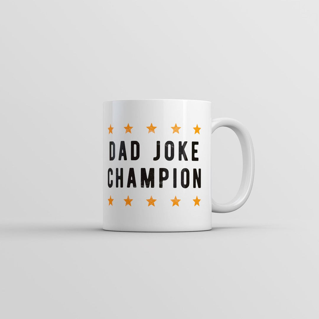 Dad Joke Champion Mug Funny Fathers Day Novelty Coffee Cup-11oz Image 1