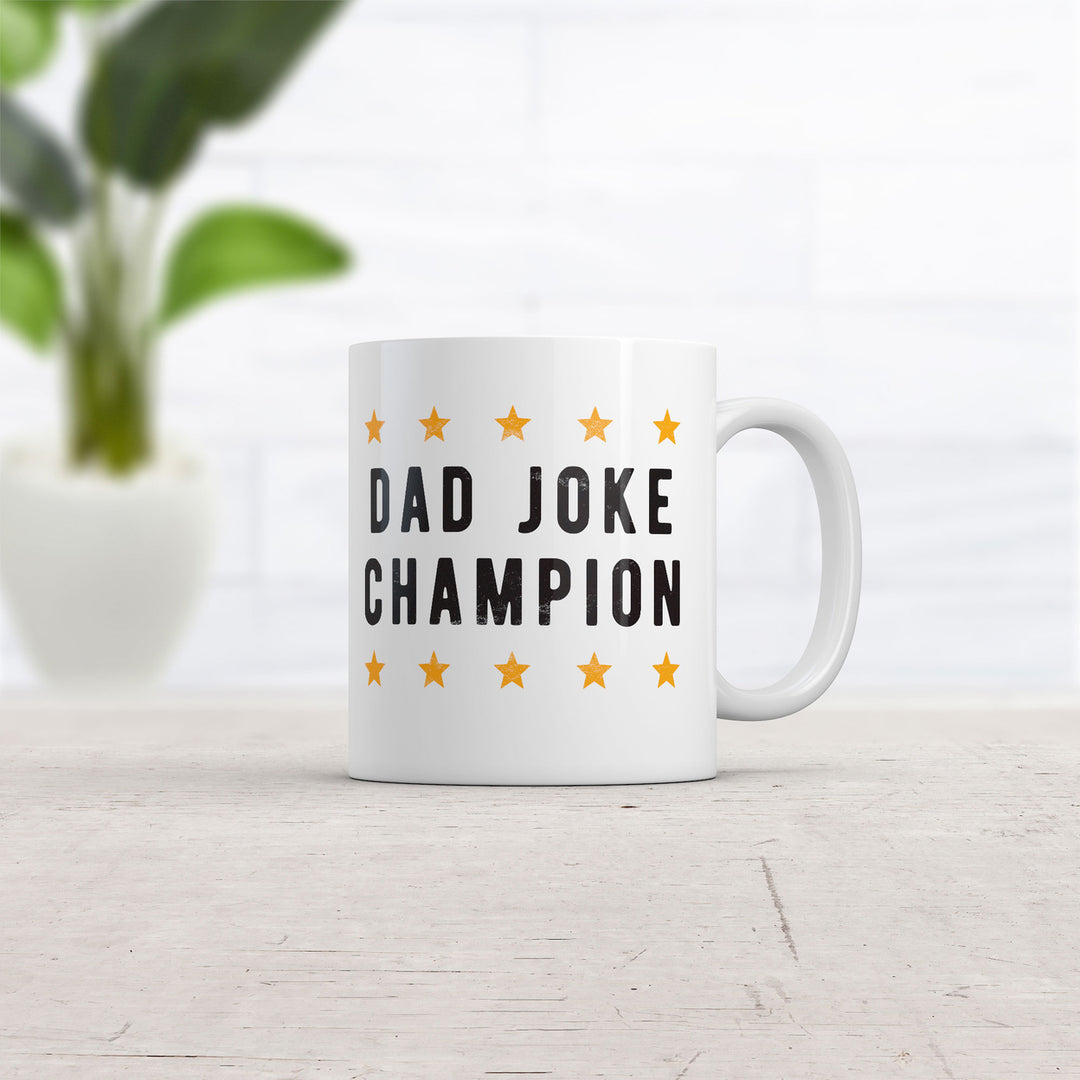 Dad Joke Champion Mug Funny Fathers Day Novelty Coffee Cup-11oz Image 2