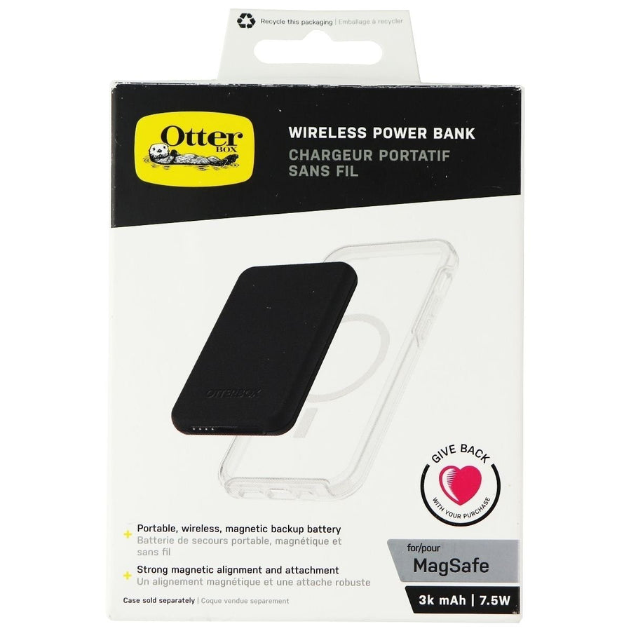 OtterBox Wireless Power Bank for MagSafe3k mAh - Black Image 1