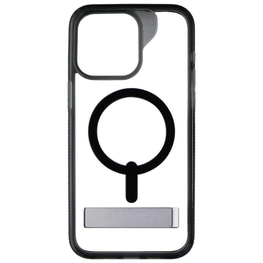 ZAGG Santa Cruz Snap with Kickstand Case for iPhone 15 Pro Max - Clear/Black Image 2