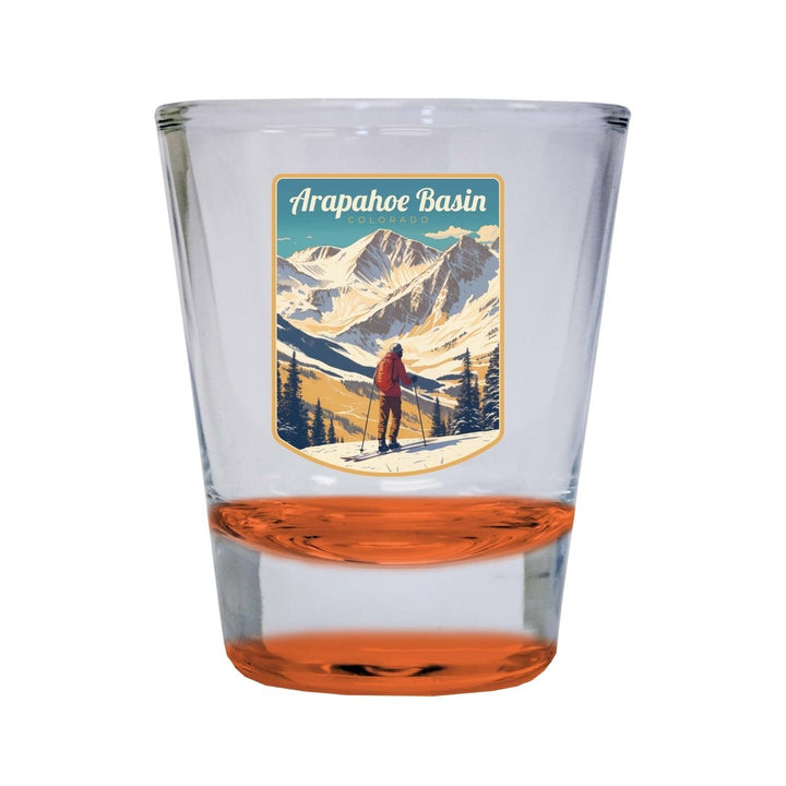 Arapahoe Basin Design A Souvenir 2 Ounce Shot Glass Round Image 1