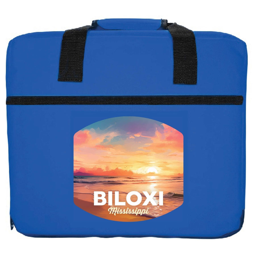 Biloxi Mississippi Design B Souvenir Destination Seat Cushion Image 1