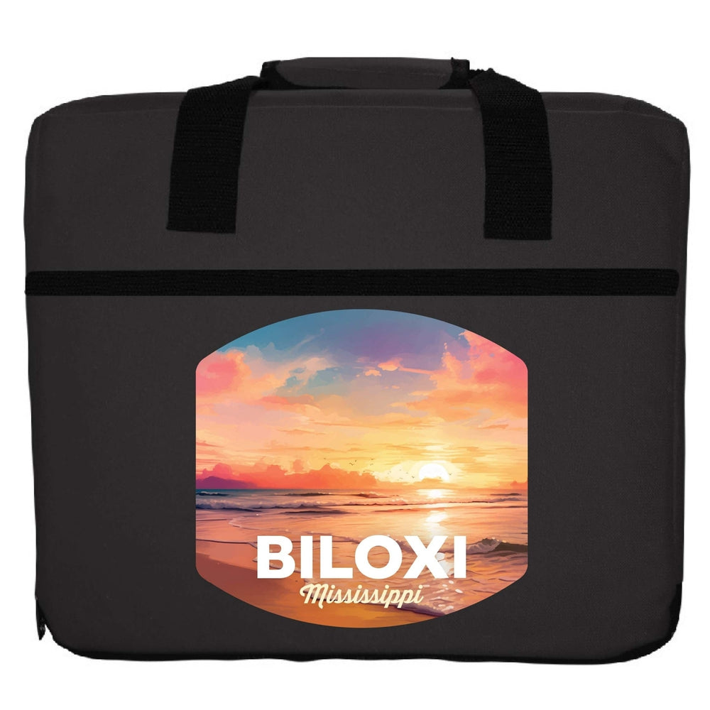 Biloxi Mississippi Design B Souvenir Destination Seat Cushion Image 2