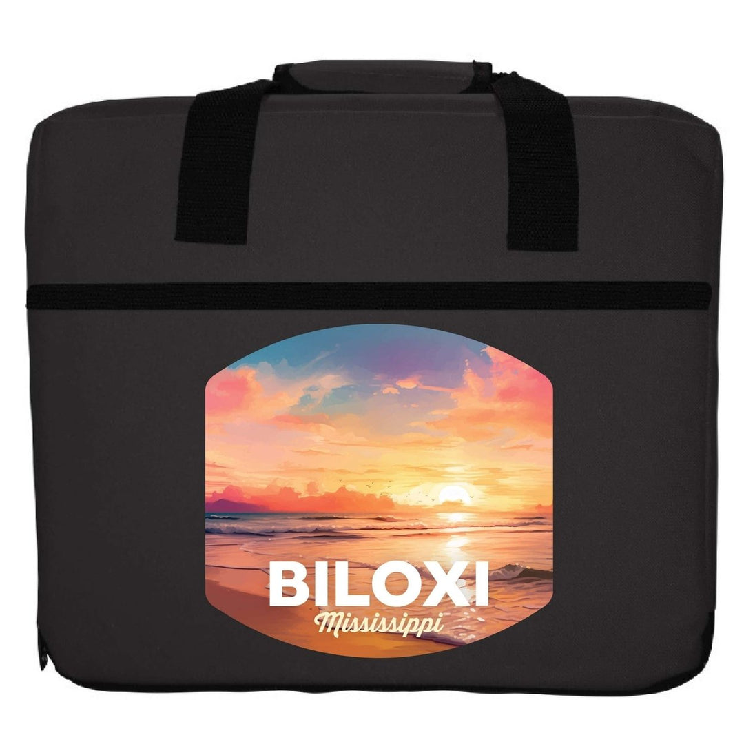 Biloxi Mississippi Design B Souvenir Destination Seat Cushion Image 1