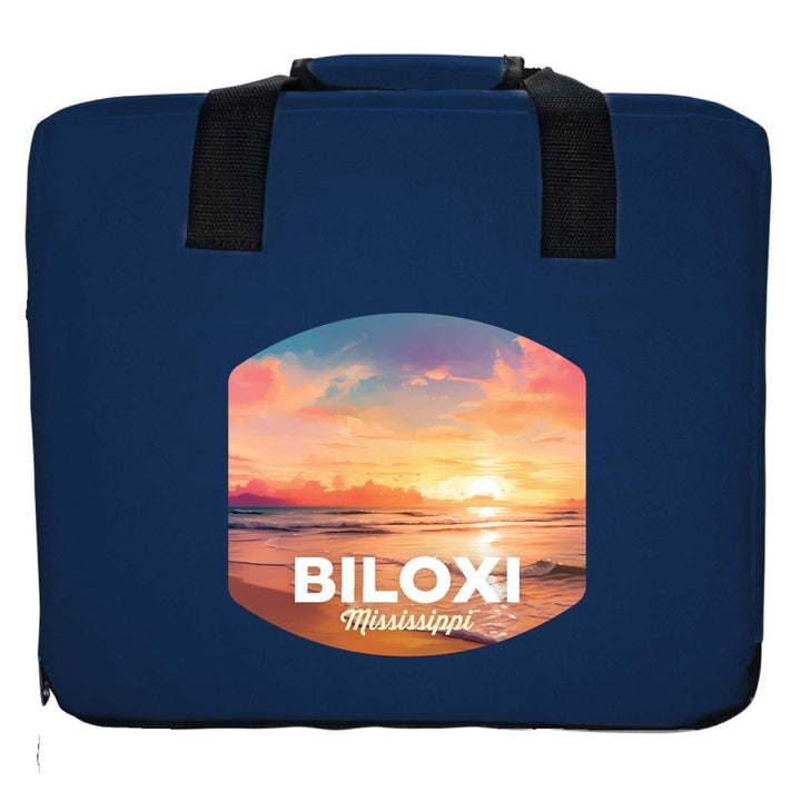 Biloxi Mississippi Design B Souvenir Destination Seat Cushion Image 6