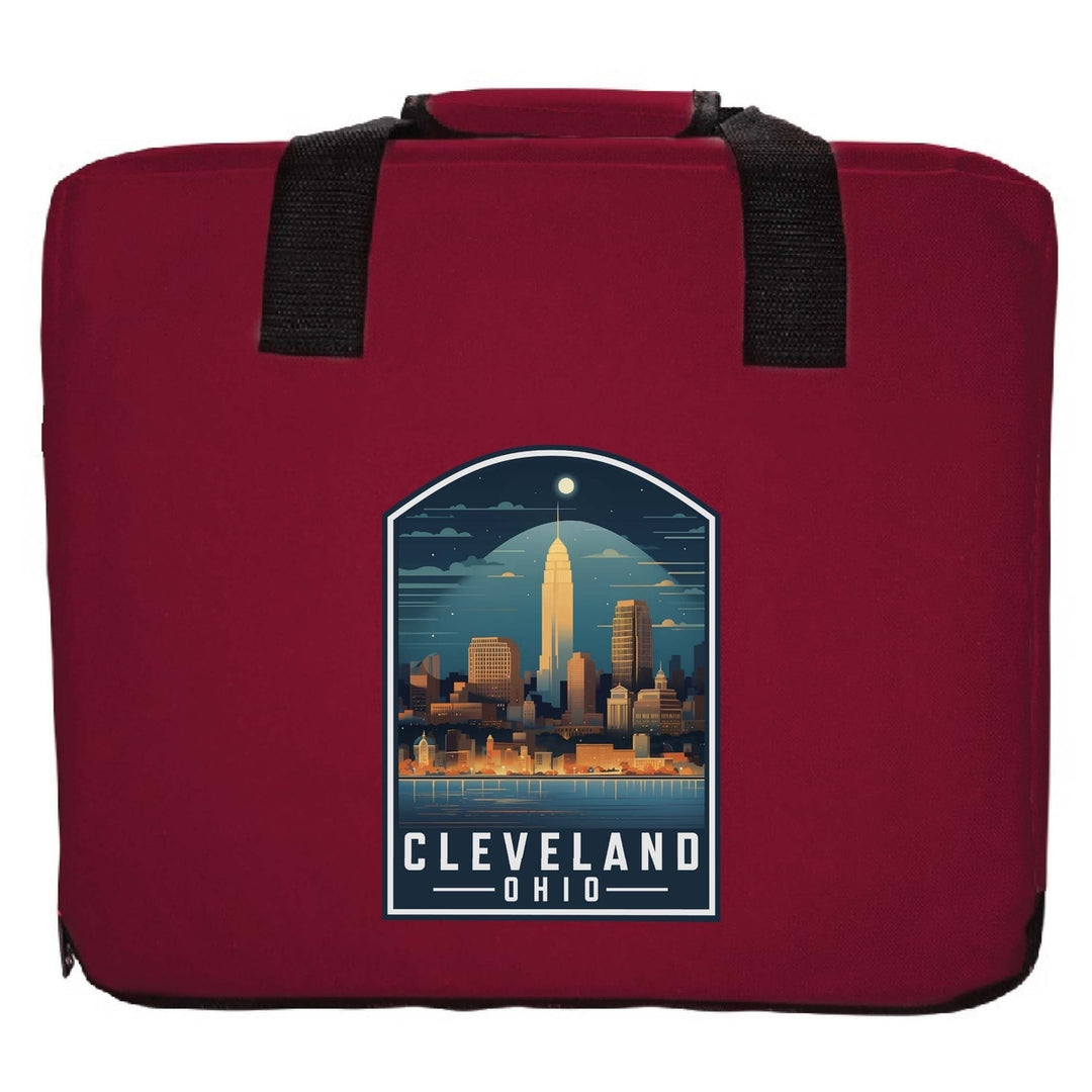 Cleveland Ohio Design A Souvenir Destination Seat Cushion Image 3