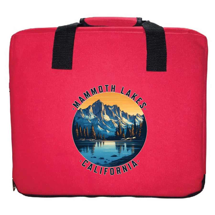 Mammoth Lakes California Design B Souvenir Destination Seat Cushion Image 1