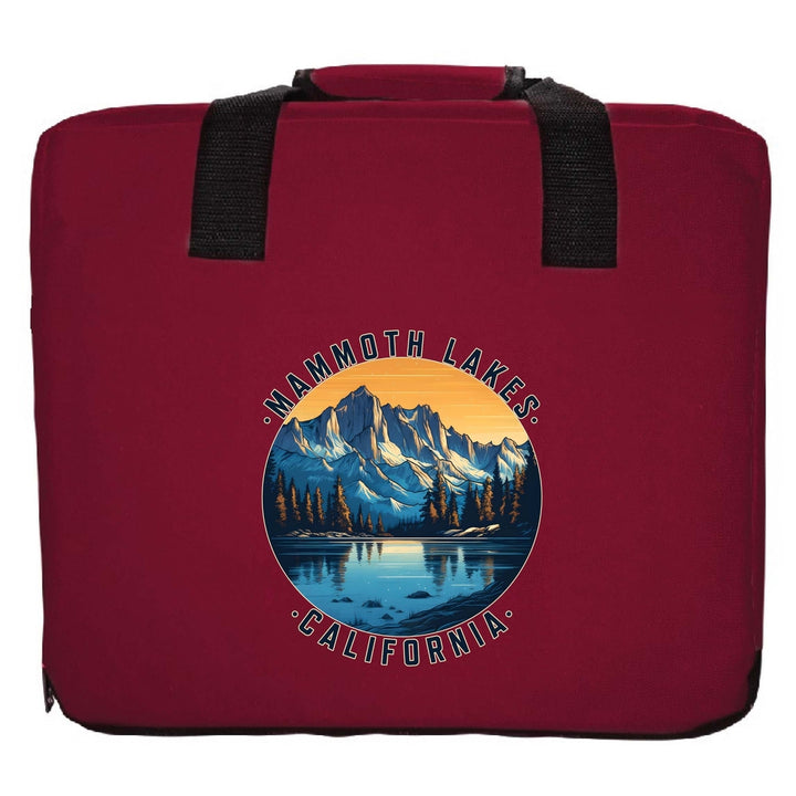 Mammoth Lakes California Design B Souvenir Destination Seat Cushion Image 3