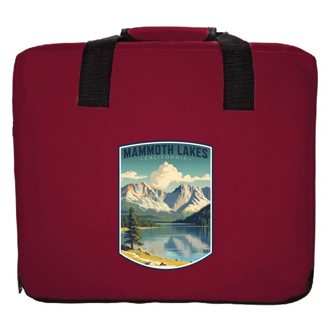 Mammoth Lakes California Design C Souvenir Destination Seat Cushion Image 4