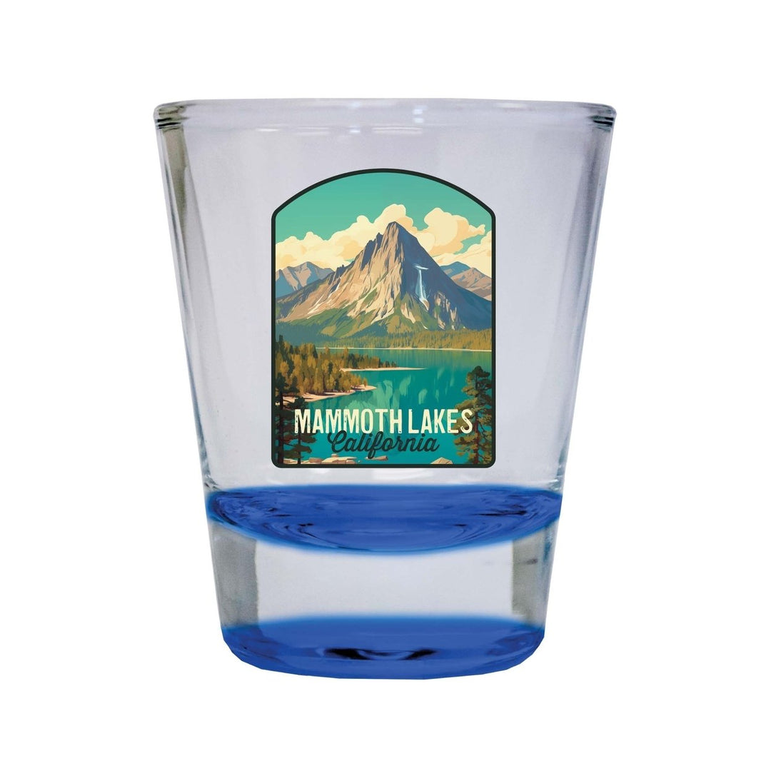 Mammoth Lakes California Design A Souvenir 2 Ounce Shot Glass Round Image 4