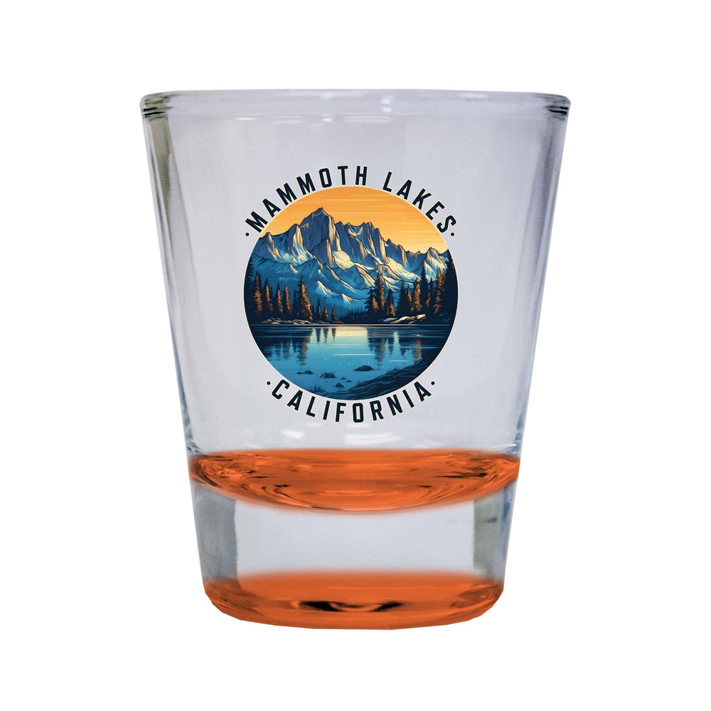 Mammoth Lakes California Design B Souvenir 2 Ounce Shot Glass Round Image 2