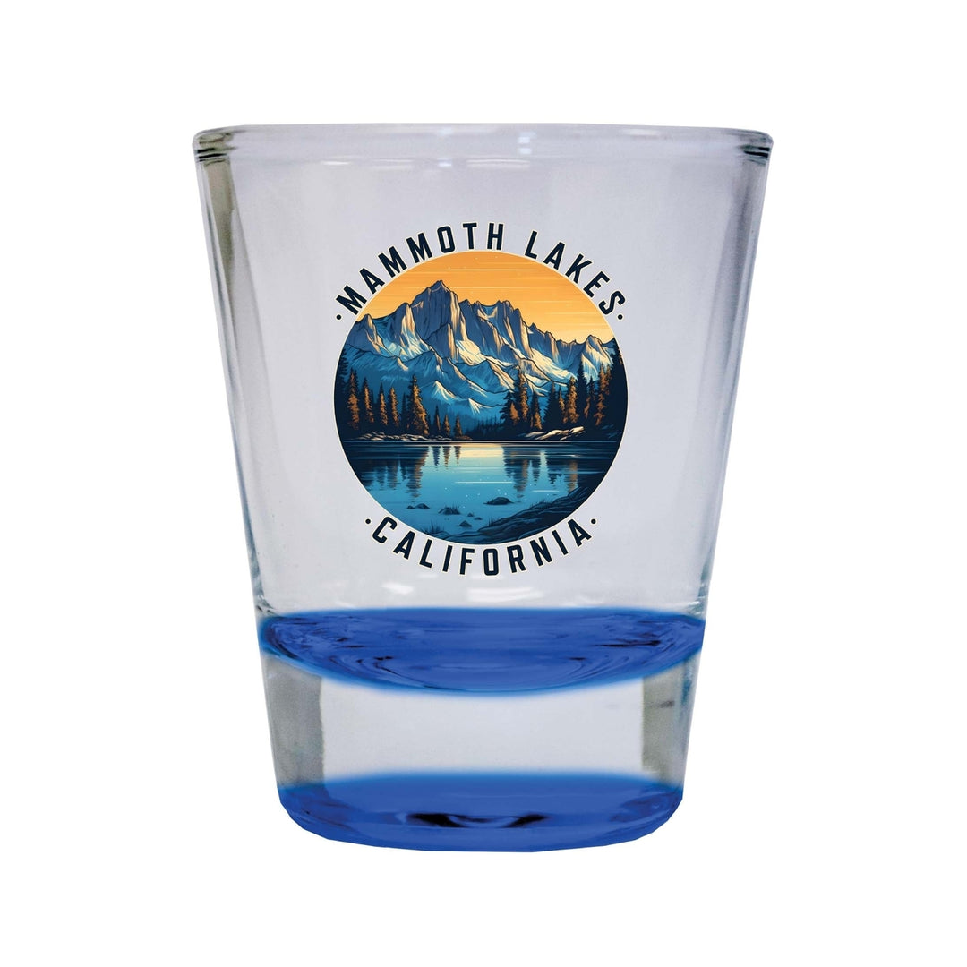 Mammoth Lakes California Design B Souvenir 2 Ounce Shot Glass Round Image 4